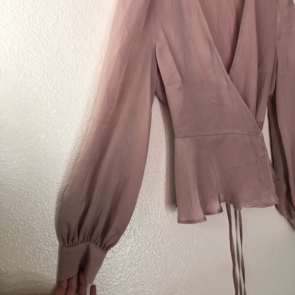 ASTR The Label Pink Wrap Blouse - Picture 3 of 8